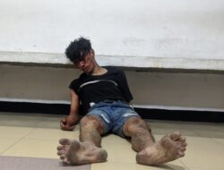 Pelaku Jambret Di jalan Cokro Siantar Babak Belur Dihajar Warga