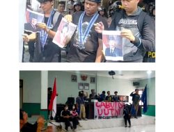 Aksi Unras Tolak UU TNI, GMKI Pematangsiantar-Simalungun Bakar Foto Presiden, Ketua DPR-RI dan Sufmi Dasco 