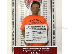 Polres Pematangiantar Amankan Pengedar Sabu di Eks Terminal Sukadame
