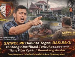 Satpol PP Diminta Tegas, BAKUMKU Tantang Klarifikasi Terbuka Soal Polemik Tiang Fiber Optik di Pematangsiantar